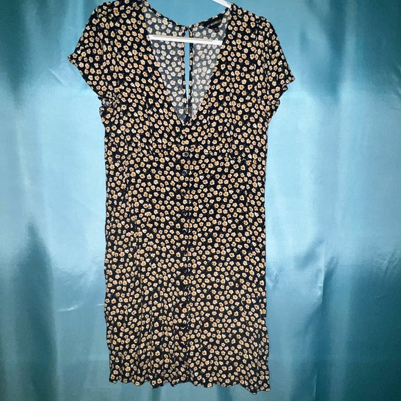 My Michelle Lightweight Summer Linen Floral Dress XXL (fits more like a LG/XLG) - Picture 1 of 4